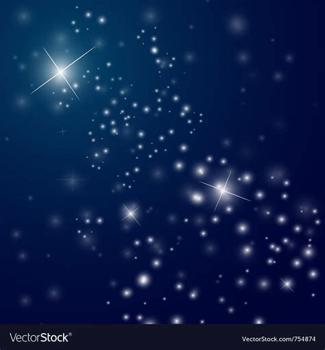 Abstract Starry Night Sky Vector Image On Night Skies Starry Night