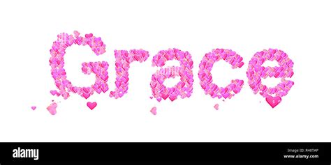 Grace Name Design Cut Out Stock Images And Pictures Alamy