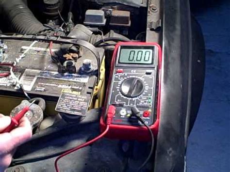 How to check/ test your car battery with a multimeter | anthonyj350. Testing For Current Drain That Runs Down Car Battery - YouTube