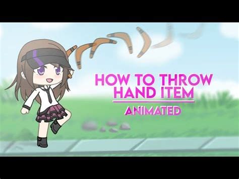 How to Throw Hand Item | Animated - Gacha Life Tutorial [ Ms Piqqa