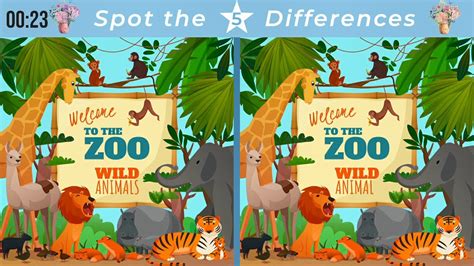 Spot The Difference 139 Animal World Youtube