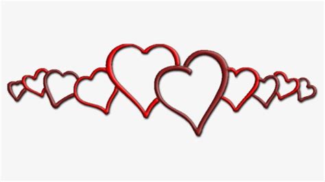 Clip Art Line Of Hearts Clipart Hearts In A Row Hd Png Download