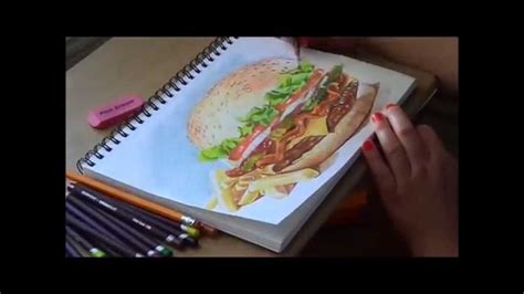 How to draw food draw food web flowchart shutdownbaincapital org. Drawing realistic hamburger and fries - YouTube