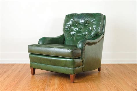 Green Leather Club Chair Homestead Seattle