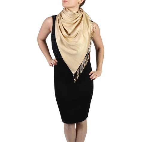 Camel Gold Pashmina Scarf Shawl Wrap York Shawls