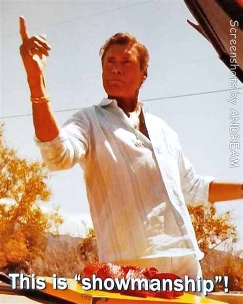 Don Eladio (Steven Bauer) is impressed with Lalo's showmanship