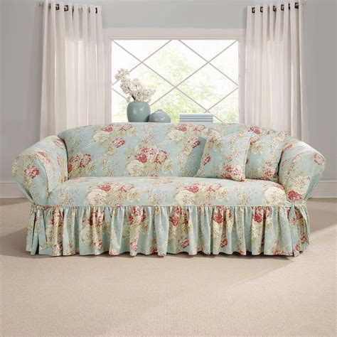 Horse barn tack room breakfast nook light. Sure Fit Waverly Ballad Bouquet Sofa Slipcover, Blue ...