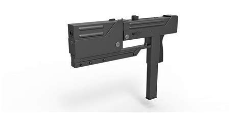 Submachine Gun Modified Mac 11 From The Movie Blade 1998 3d Model