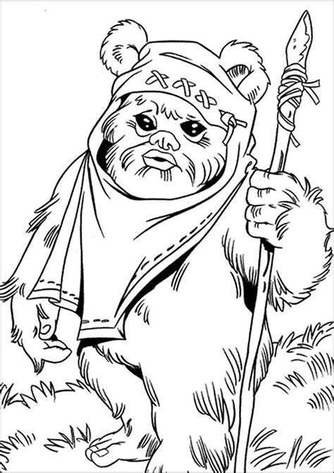 The force awakens activity pack to get you and the family excited. Ewok Coloring Pages - Coloring Home
