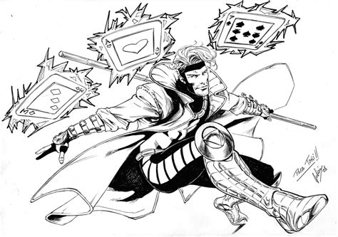 Gambit Coloring Page