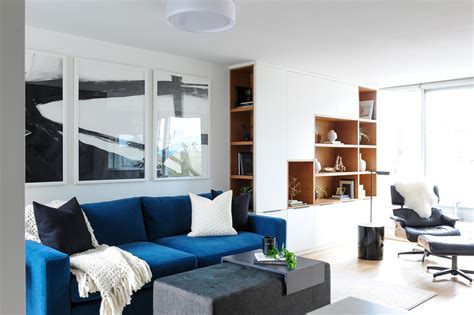 This Small Condo Features The Living Room With A Modern Contrasting