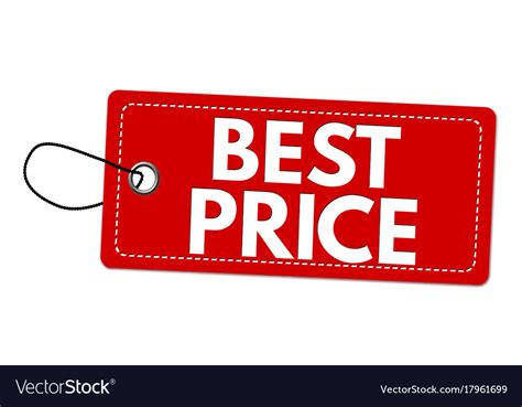 Best Price Red Label Or Price Tag Royalty Free Vector Image
