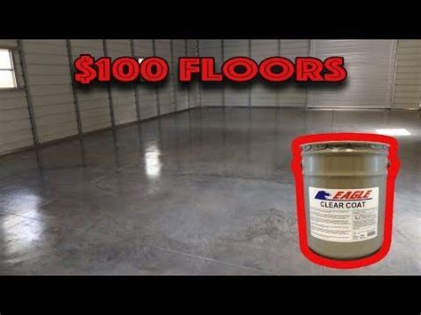 I saved $900 doing it myself. New Garage Floors for $100 dollars Eagle Gloss Sealer ...