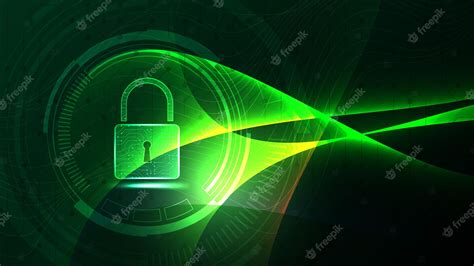 Premium Vector Padlock Security Cyber Digital Concept Abstract