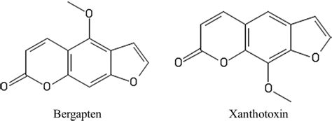 Bergapten And Xanthotoxin Two Furanocoumarins Found In Some Hosts Of