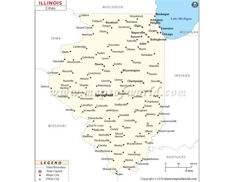 Map Of Illinois Small Towns