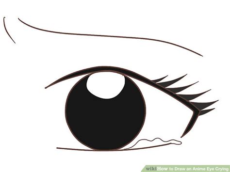 How To Draw An Anime Eye Crying 7 Steps With Pictures