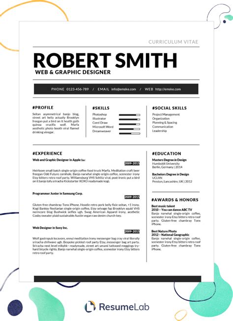 An effortless experience for you. 50+ Free MS Word Resume & CV Templates to Download in 2021