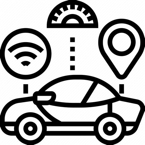 Connected Driving Function Vehicle Control Icon Download On