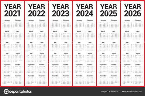 Calendar 2021 2025 Year 2020 2021 2022 2023 2024 2025 Calendar