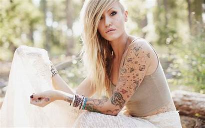 Blonde Wallpapers Lauren Tattoo Face Desktop Blonder