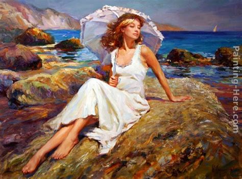 Vladimir Volegov By The Seaside Painting Best Paintings For Sale