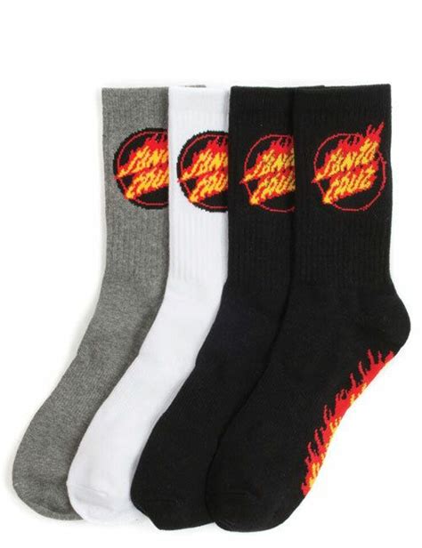 Santa Cruz Flame Socks Flame Socks Socks Fashion
