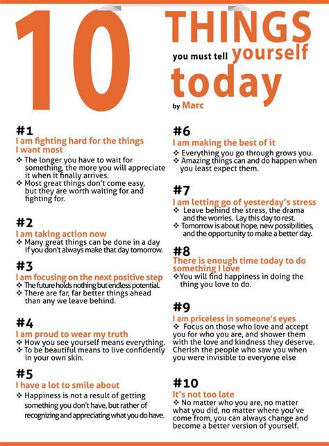10 Things You Must Tell Yourself Pictures Photos And