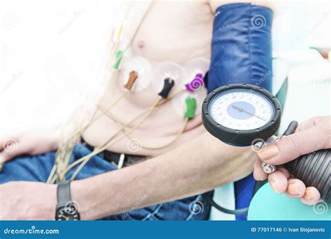 Arterial Blood Pressure Measurement Stock Photo Image Of Manometer