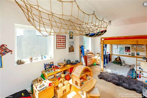 If you really want to impress your kids with their bedroom makeover, you're going to have to get involved. A Totally Modern Brooklyn Townhouse with a Rock Climbing ...