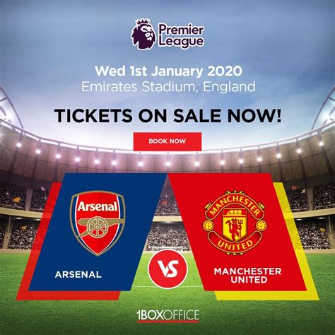 Arsenal vs Manchester United Tickets | Arsenal vs manchester united, Manchester united, Arsenal