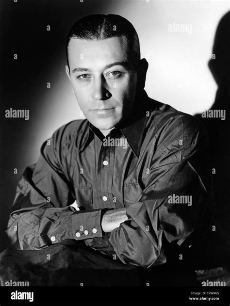 George Raft Portrait Raft 008 Moviestore Collection Ltd Stock Photo