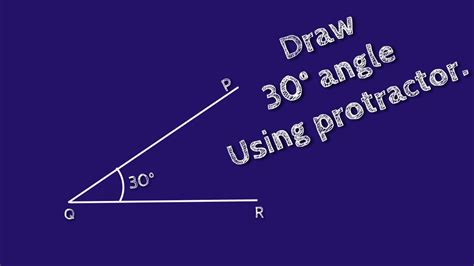 How To Draw 30 Degree Angle Using Protractorconstruct 30 Degree Angle