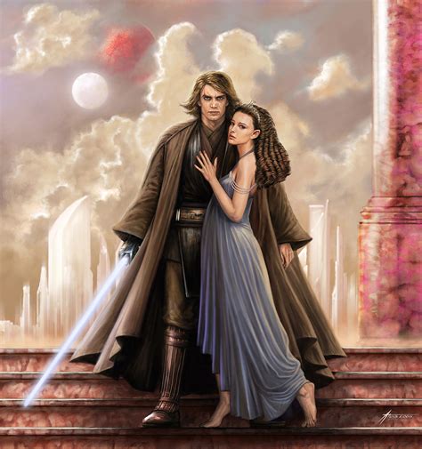 Anakin And Padme By Auis Rstarwars