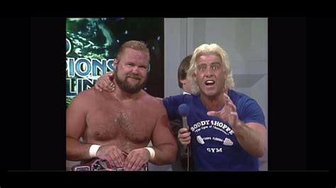 Ric Flair Arn Anderson S Greatest Ever Promo Together In The Tbs