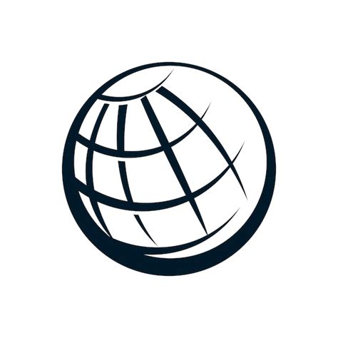 Premium Vector Line Art Of Globe Logo