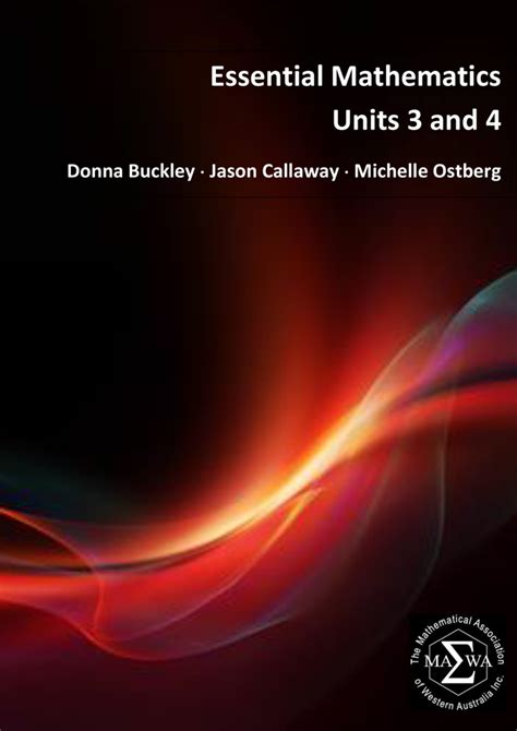 Essential Mathematics Units 3 And 4 Teacher Guide Year 12 The