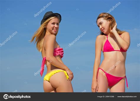 Two Sexy Girls In Bikinis Stock Photo Image By Rrraum 289410388