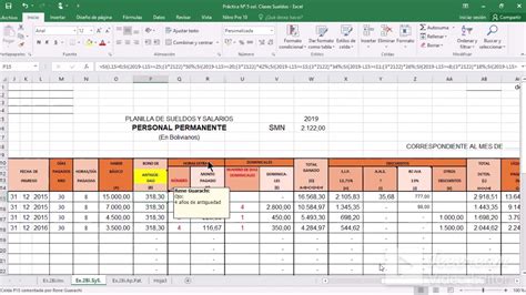 Formato De Sueldos Y Salarios En Excel Image To U