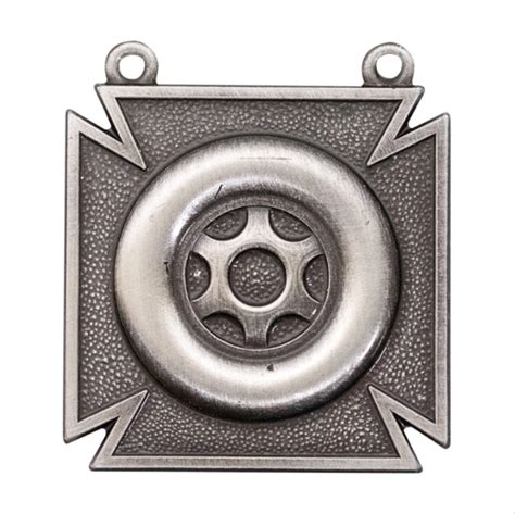 Genuine Us Army Badge Driver And Mechanic Silver Oxidized Ebay