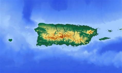 Puerto Rico Elevation Map