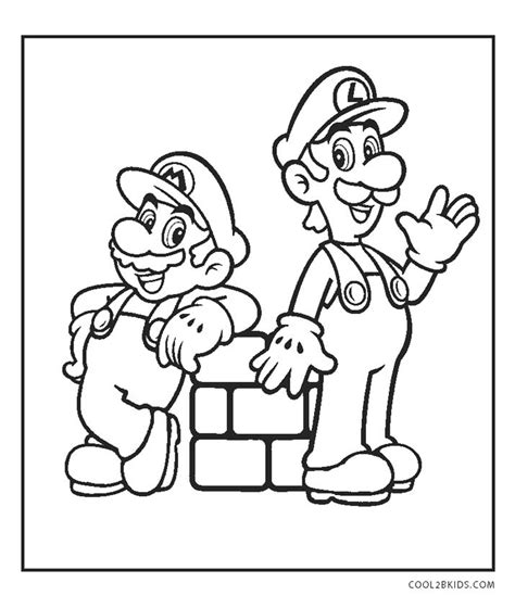Mario Bros Para Colorear Para Niños