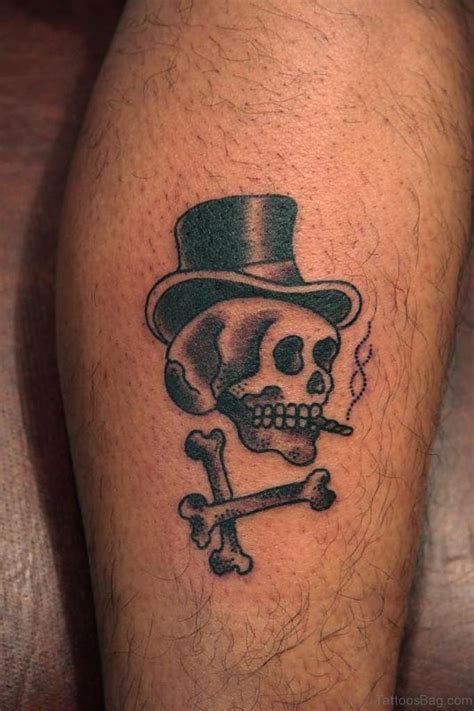 67 Stylish Skull Tattoos For Leg