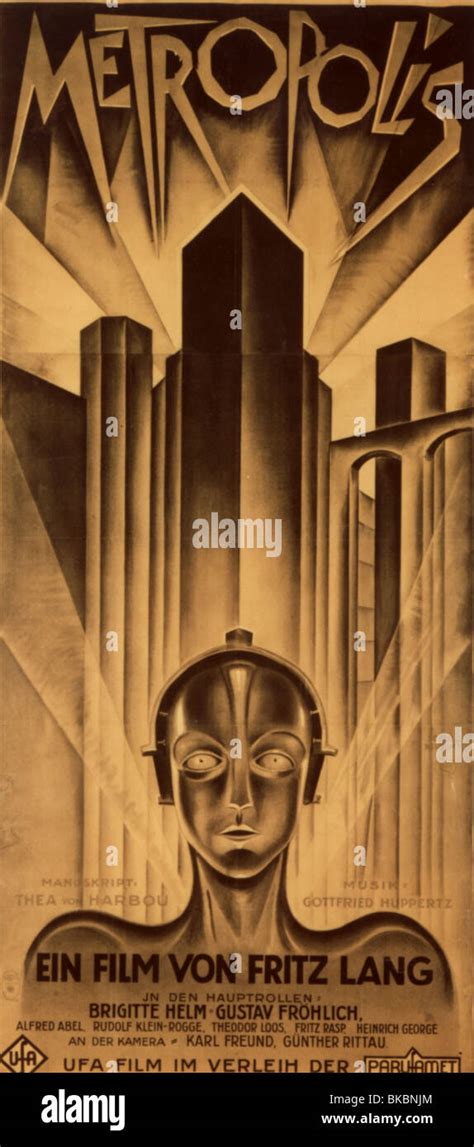 Metropolis 1927 Poster Stock Photo Alamy