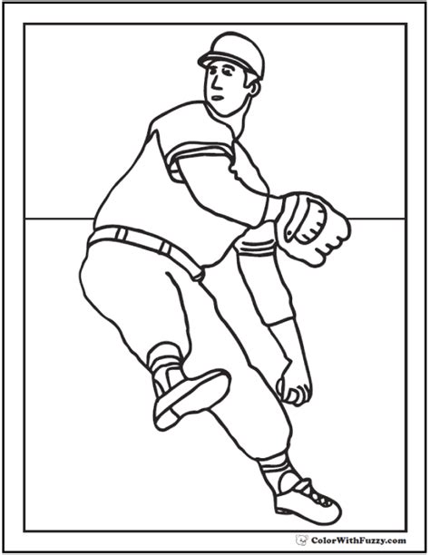 Baseball Coloring Pages: Customize And Print PDF