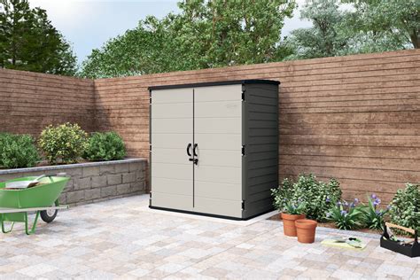 Suncast Extra Large Vertical Storage Shed Peppercorn 106 Cu Ft Bms6