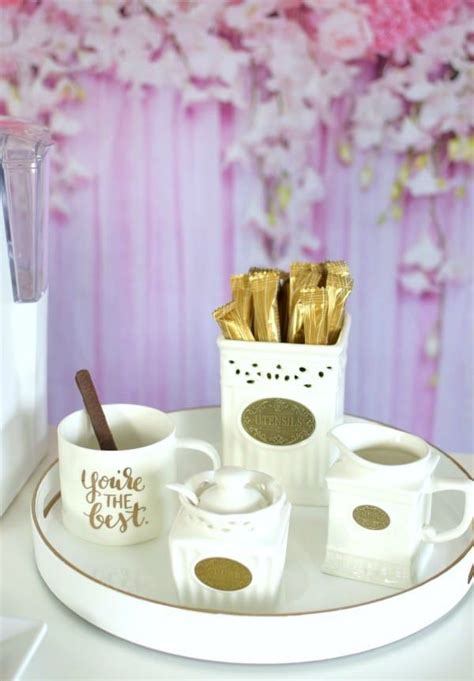 How To Set Up A Bridal Shower Coffee Bar Pretty My Party Party