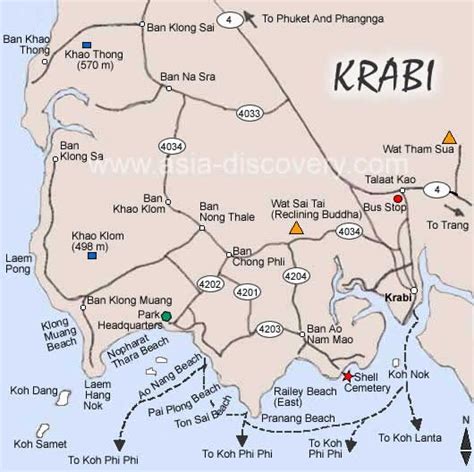 Krabi Map Krabi Map