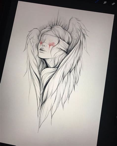 Angel Girl Drawing In 2020 Art Drawings Sketches Tattoo Art Drawings Art Drawings Sketches