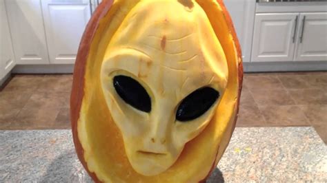 2011 Alien Pumpkin Carving Youtube